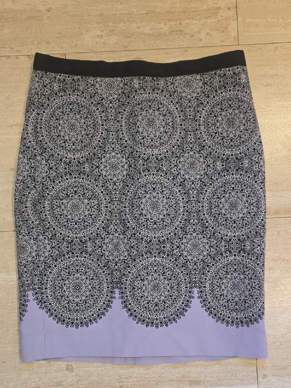The Limited Stylish Mosaic Print Pencil Skirt